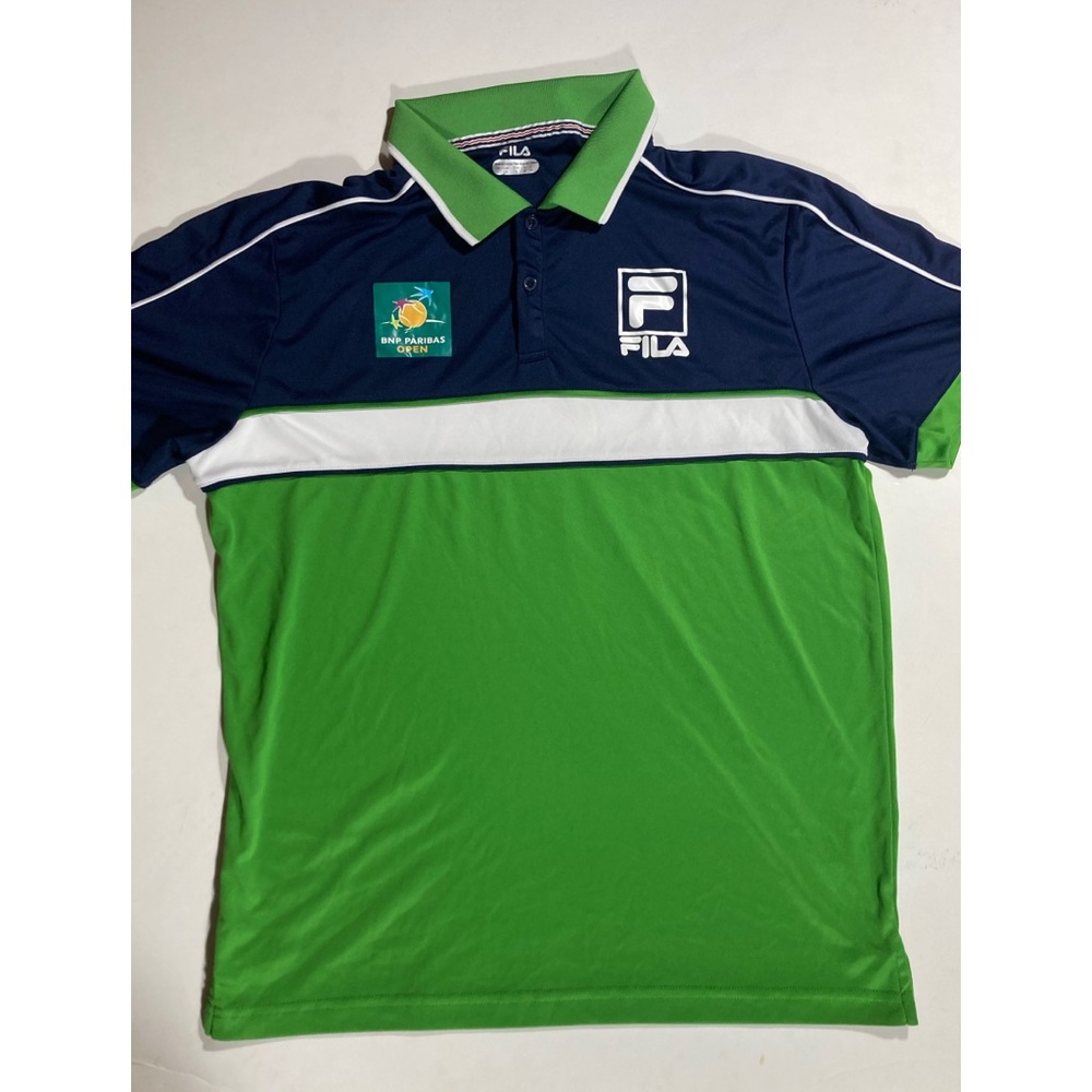 Fila active polo. BNB Paribas open size large. Indian Wells.